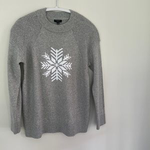 Talbots Pullover Snowflake Crew Neck Sweater Like New Worn Once